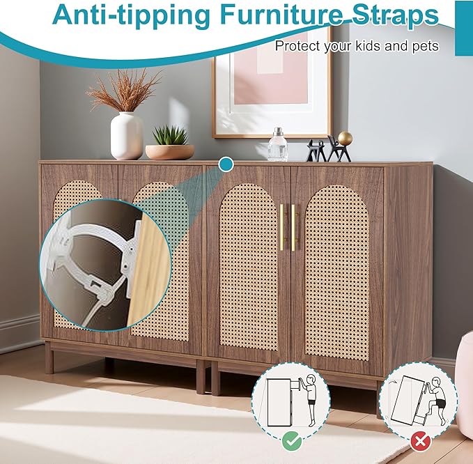 59" Sideboard Buffet Cabinet - Image 5
