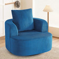 Furnimart 360° Swivel Barrel Accent Chair, Round Upholstered Comfy Lounge Chair by FurnimartFurniture