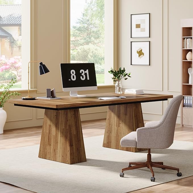 Tribesigns 63-Inch Executive Desk, Large Office Computer Desk - Image 4