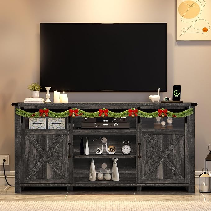 YITAHOME Farmhouse TV Stands for 75 Inch TV - Image 7