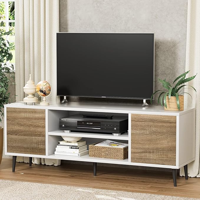 YESHOMY Modern TV Stand for 65" Television, Entertainment Center - Image 8