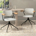 Modern Swivel Dining Chairs Set of 2 by MINPINSER