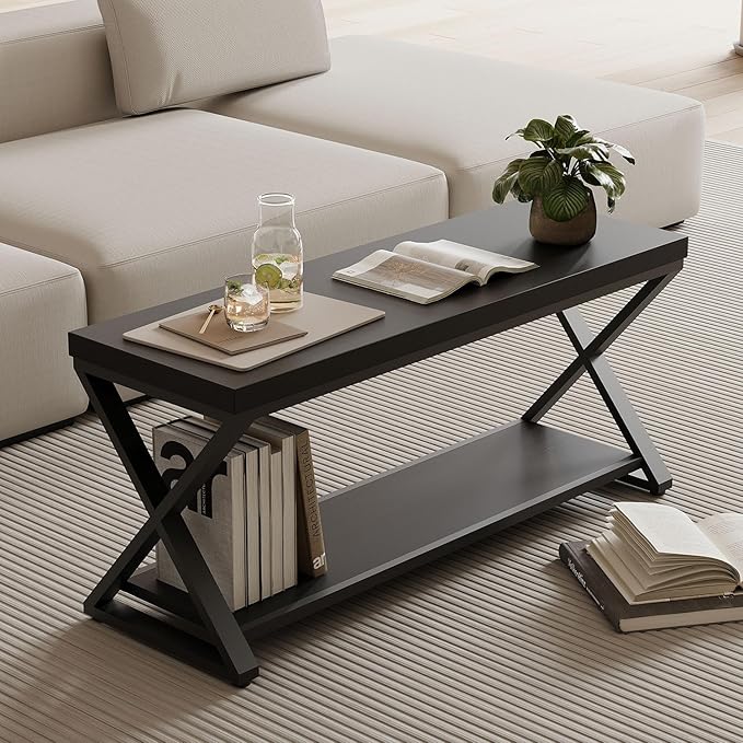 IBF Black Bench for Entryway, Farmhouse Entry Way Home Organizer Shoe Bench Seat - Image 6