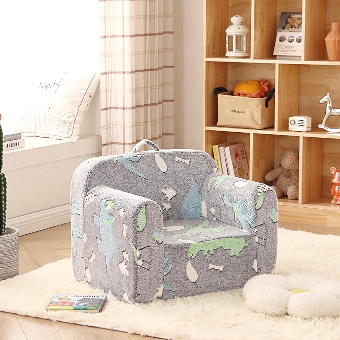 Toddler Chair – Plush Kids Sofa, Comfy Convertible Lounger - Image 8