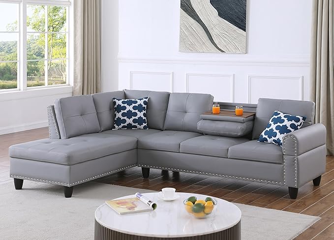 Ball & Cast 98" L Shaped Sectional Couch - Image 2