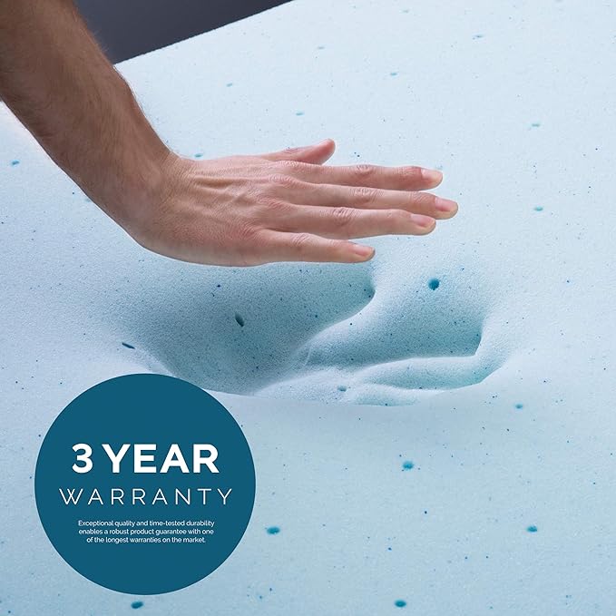 LUCID - LU30FF30GT Lucid 3 Inch Gel Infused Memory Foam Mattress - Image 6