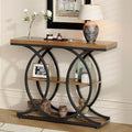 GiftGo Narrow Console Table for Entryway Industrial 3-Tier Sofa Table Behind by GiftGoDirect