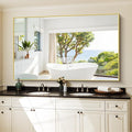 KOCUUY Large Gold Bathroom Mirror, 60x36 inch Rectangular Mirror by KOCUUY