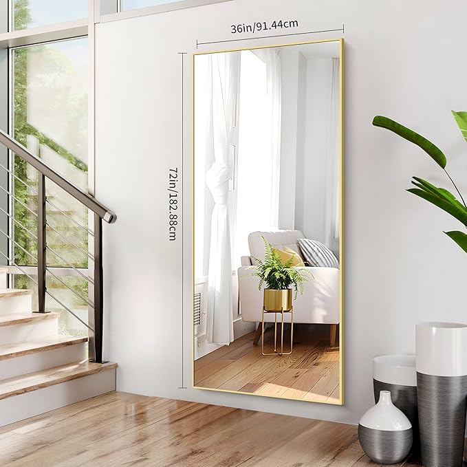 36x72inch Bathroom Mirror, Large Rectangular Wall Mirrors - Image 3