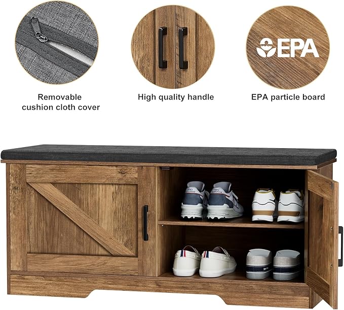2-Tier Storage Bench, Shoe Bench - Image 7