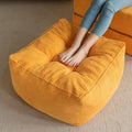 HIGOGOGO Square Stuffed Pouf Ottoman, Corduroy Poufs by HIGOGOGO