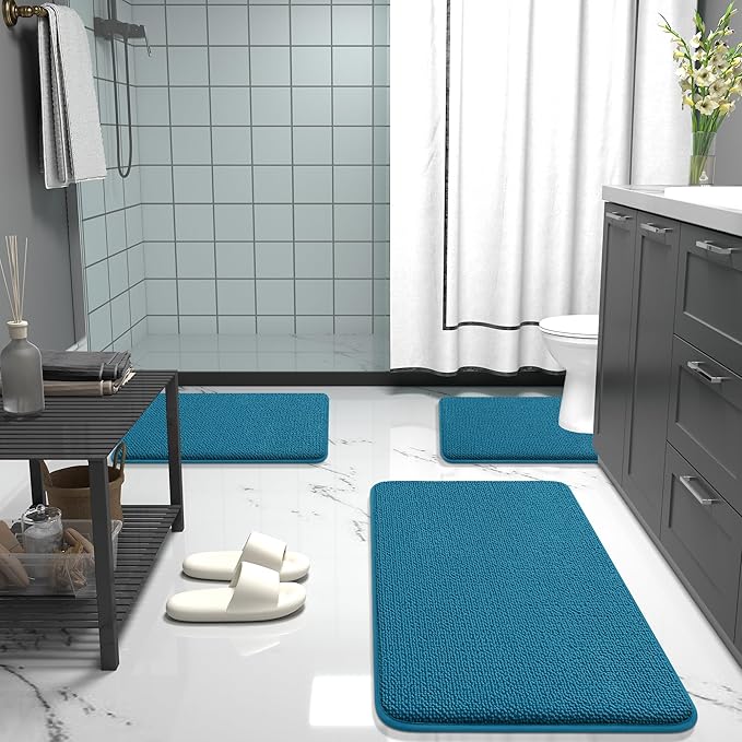 OLANLY Thick Memory Foam Bath Mat Rug 30x20, Extra Soft Absorbent Bathroom Rug - Image 7