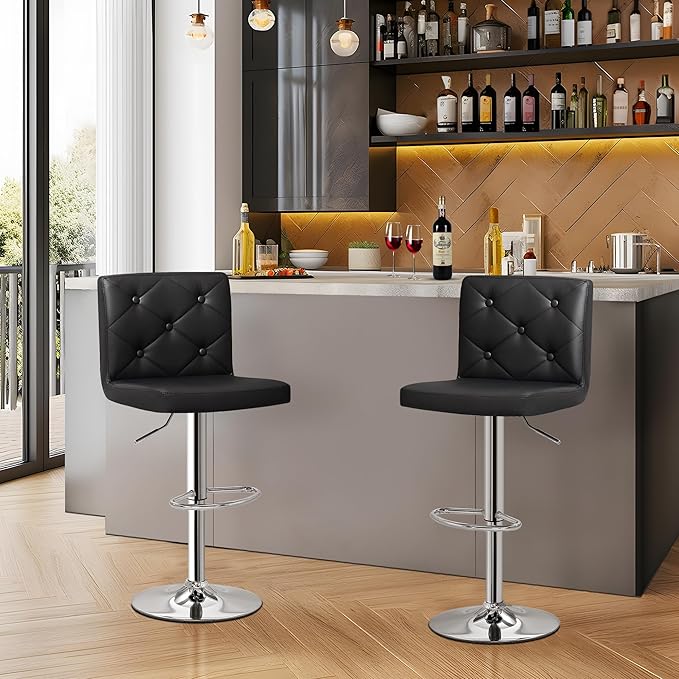 VECELO Adjustable Bar Stools - Image 6