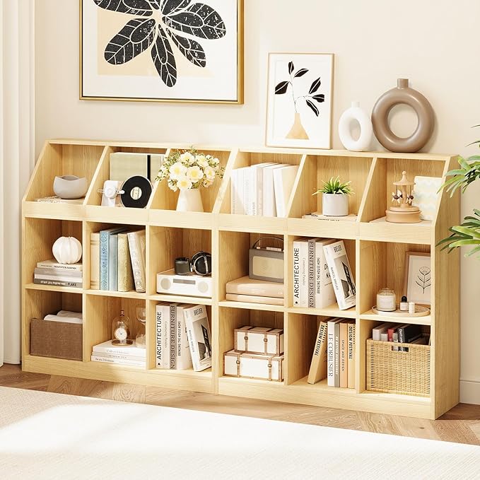 9-Cube Wooden Storage Bookcase - Image 8