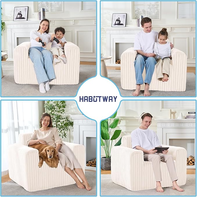 HABUTWAY Giant Bean Bag Chairs for Adults - Image 6