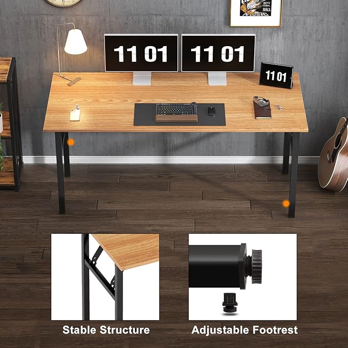 Need Computer Desk Office Desk 62 inches Folding Table - Image 8