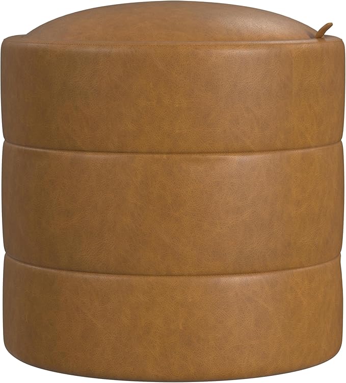HomePop Storage Round Ottoman by HomePop