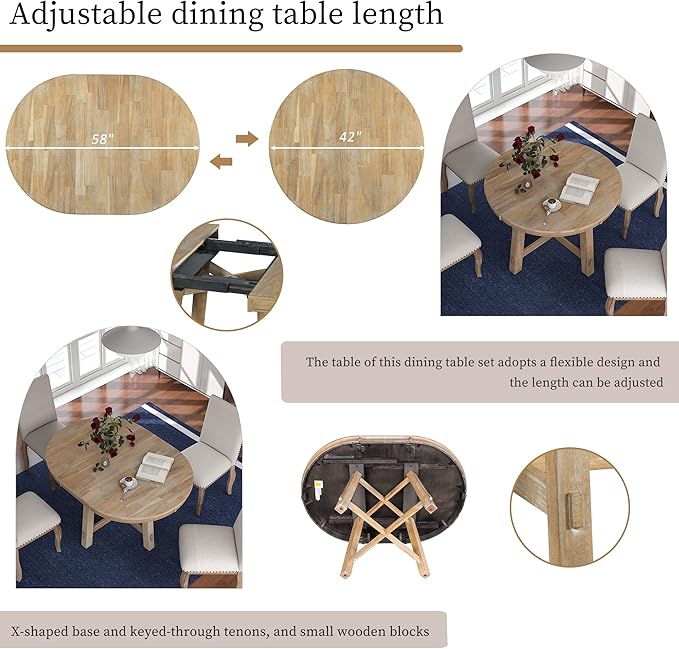 Need Extendable Farmhouse Round Dining Table - Image 3