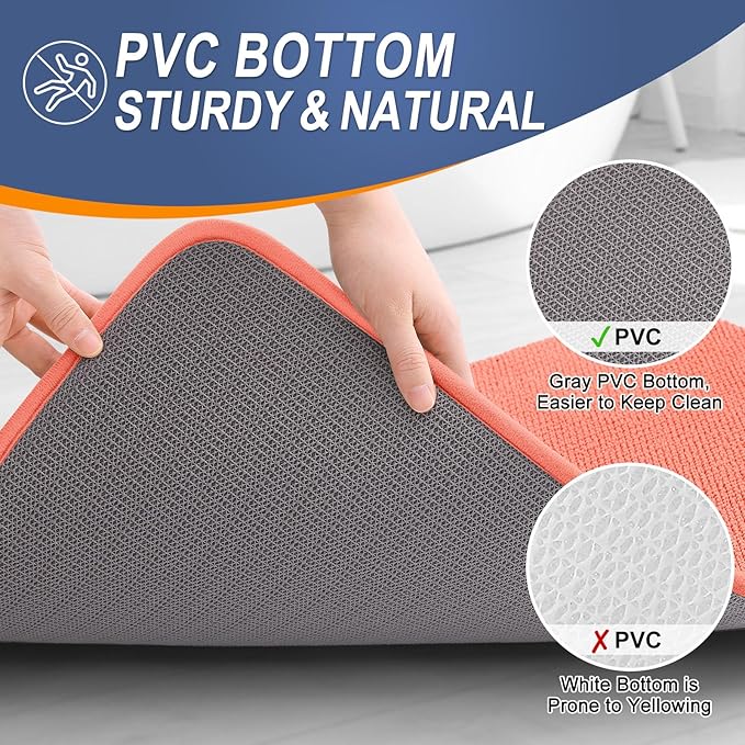 OLANLY Thick Memory Foam Bath Mat Rug 30x20, Extra Soft Absorbent Bathroom Rug - Image 4