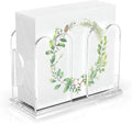 LUGUNU Acrylic Cocktail Napkin Holder-Clear Scalloped Napkin Dispenser by LUGUNU
