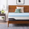 LUCID 2-Inch Ventilated Gel Infused Memory Foam Mattress Topper by Lucid