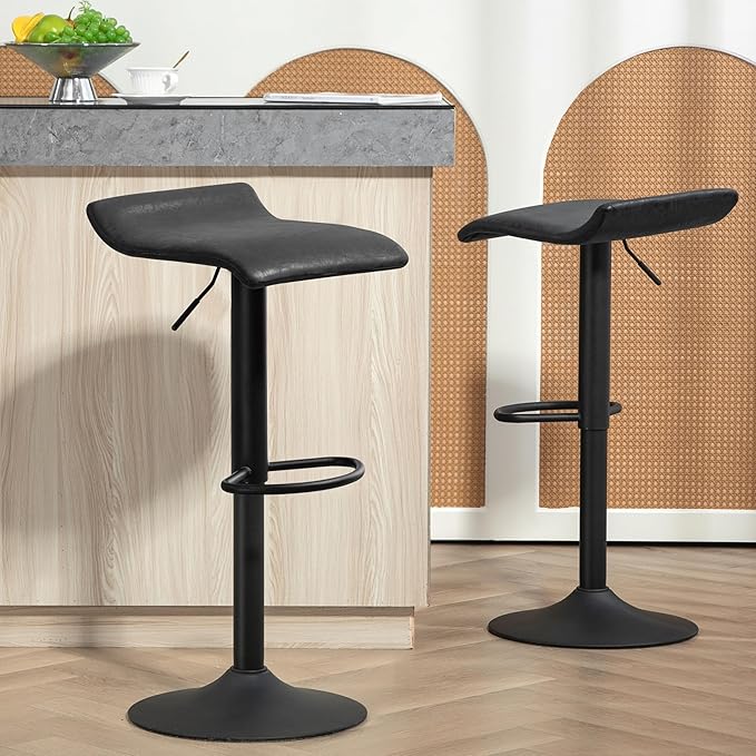 Finnhomy Bar Stools Set of 2 Counter Height, Swivel Barstools - Image 5
