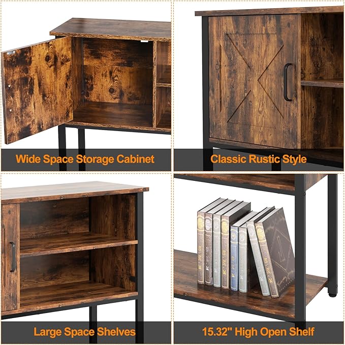 41" Console Table with Storage Shelf, Entryway Table with Storage, Behind Couch - Image 4