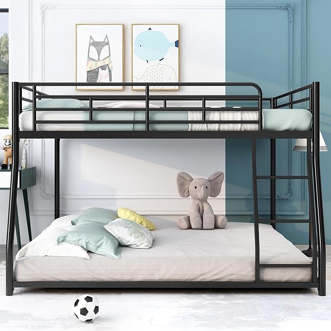 Full XL Over Queen Metal Floor Bunk Bed - Image 3