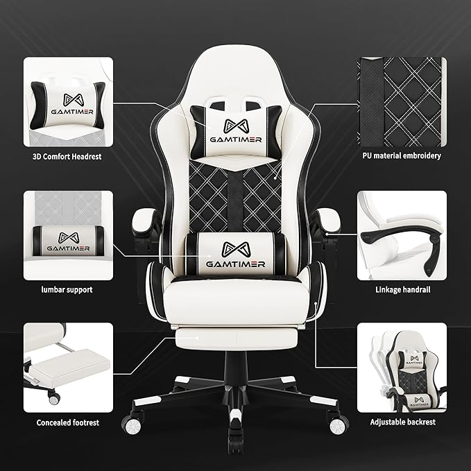 Gaming Chair, 400 lbs Adult Chair, High Back Computer Chair - Image 4