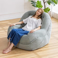 Giant Bean Bag Chair with Armrests by SnugSofeeFoamSofa