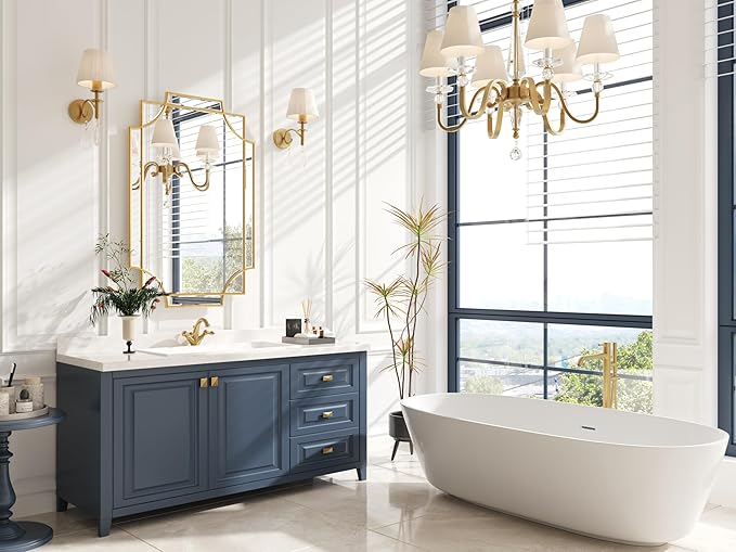 Kelly Miller Gold Bathroom Mirror - Image 4