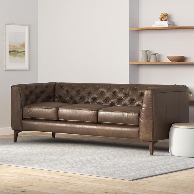 POLY & BARK Essex Leather Couch - Image 2