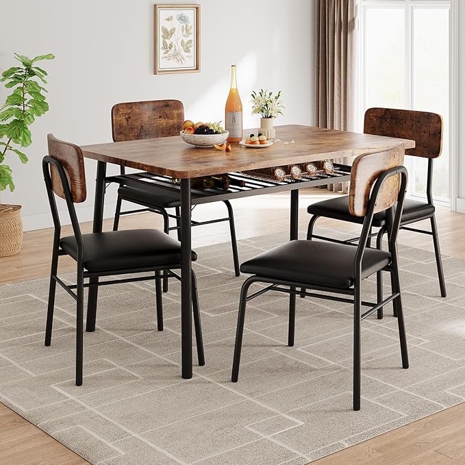 GAOMON 5-Piece Dining Table Set by GAOMON