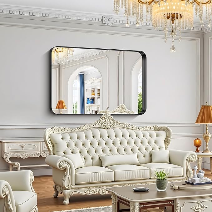 FORBATH 55x36 Inch Large Bathroom Mirror - Image 4