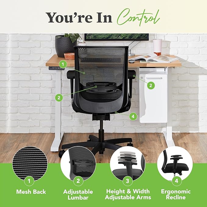 HON Convergence Ergonomic Office Chair, Breathable Back Support Mesh, - Image 5