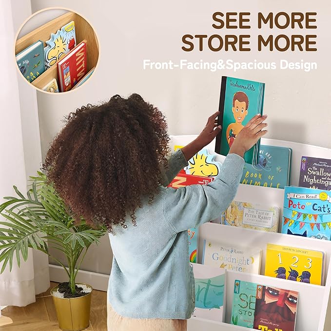 TOETOL 4-Tier Kids Bookshelf - Image 3