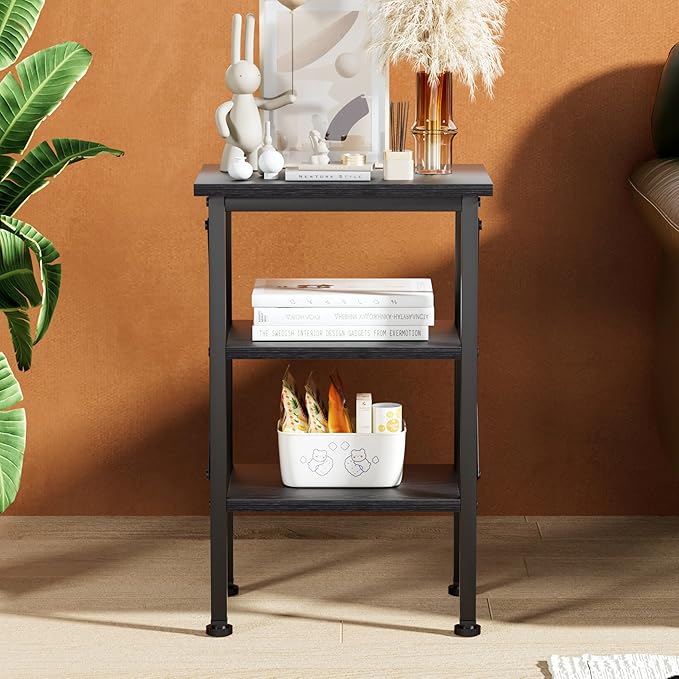 VECELO Modern Nightstands X-Design Side End Table Night Stand - Image 4