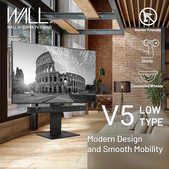 WALL V5 Low Type | Minimalist Rolling TV Stand - Image 2