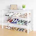 Smiry Shoe Rack, 3 Tier Long Bamboo Shoe Organizer, Stackable Free Standing by Smiry