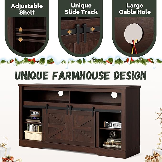 YESHOMY Fireplace TV Stand for Television up to 65+ Inch - Image 6