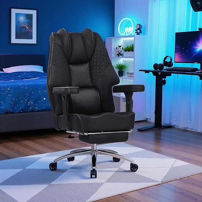 VECELO Big and Tall Office Chair 400lbs, Mesh High Back Computer Chair - Image 10