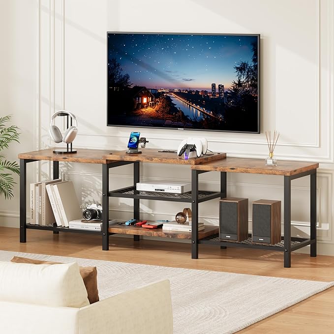 GarveeHome TV Stand with LED Lights - Image 2