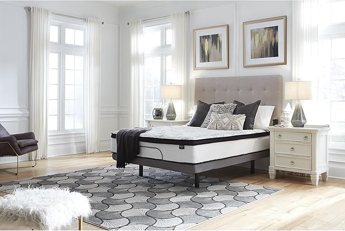 Signature Design by Ashley Queen Size Chime 12 Inch Medium Firm Hybrid Mattress - Image 10