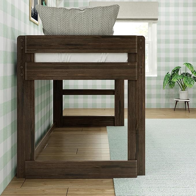 Max & Lily Modern Farmhouse Low Loft Bed, Twin Bed Frame - Image 7