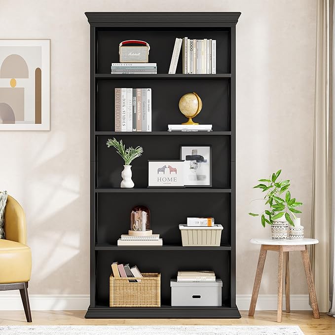 Tribesigns 6-Tier Bookcase, 71 Inches Industrial Bookshelves and Bookcases - Image 3