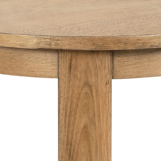 Kate and Laurel Foxford Tiered Round Side Table; 22 x 22 x 24; Natural Brown; - Image 6