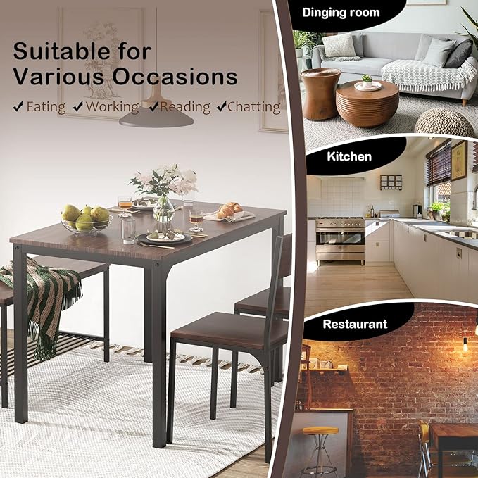 soges 4-Piece Dining Table Set - Image 4