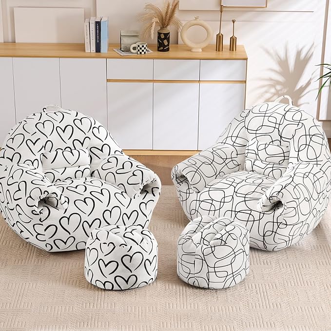 DAICO Bean Bag Chairs for Adults Comfy Accent Chair - Image 6