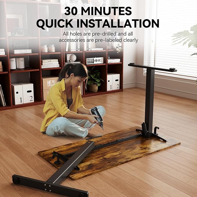Electric Standing Desk Adjustable Height 55"x24" Stand Up Desk - Image 4