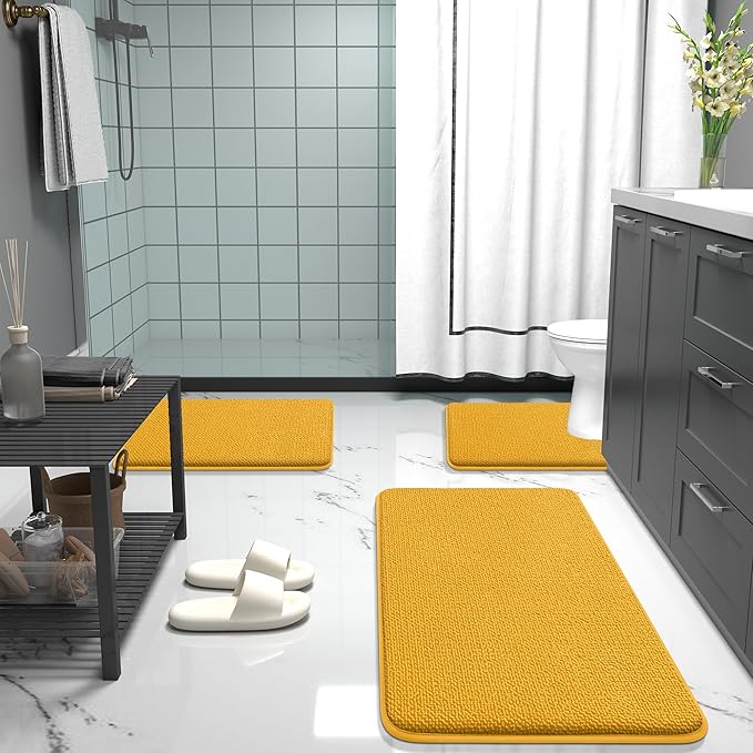 OLANLY Thick Memory Foam Bath Mat Rug 30x20, Extra Soft Absorbent Bathroom Rug - Image 7
